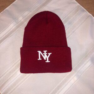 New York NY Red Beanie Hat